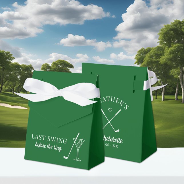 Last Swing Golf Bachelorette Favor Boxes (Creator Uploaded)