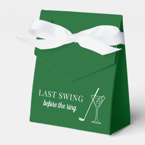 Last Swing Golf Bachelorette Favor Boxes