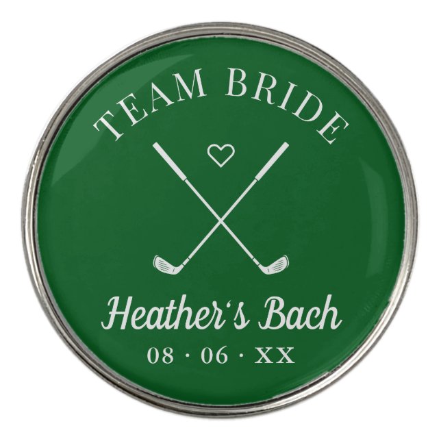 Last Swing Golf Bachelorette Golf Ball Marker (Front)