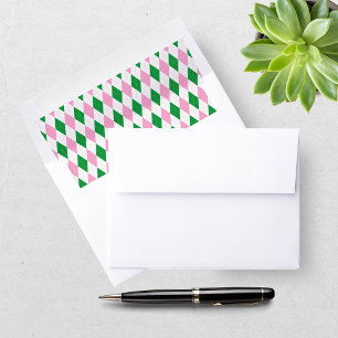 Last Swing Golf Bachelorette Pink Green Envelope Liner