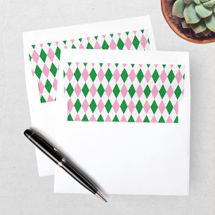 Last Swing Golf Bachelorette Pink Green Envelope Liner