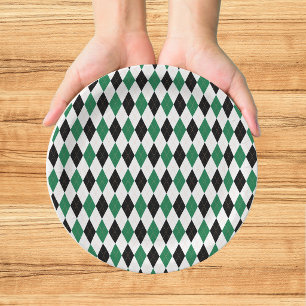 Last Swing Golf Country Club Bachelor Black Green Paper Plates