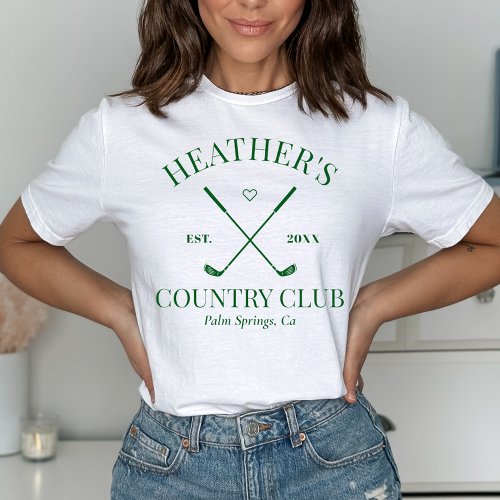 Last Swing Golf Country Club Bachelorette T_Shirt