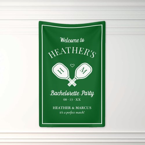 Last Swing Pickleball Bachelorette Banner