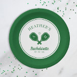 Last Swing Pickleball Bachelorette Paper Plates<br><div class="desc">Cute pickleball themed bach party! Part of a whole collection!</div>