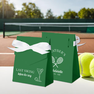 Last Swing Tennis Bachelorette Favor Boxes