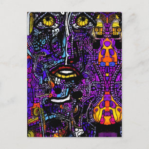 Last Thoughts at the Art Auction - Ken Gage Art Postcard