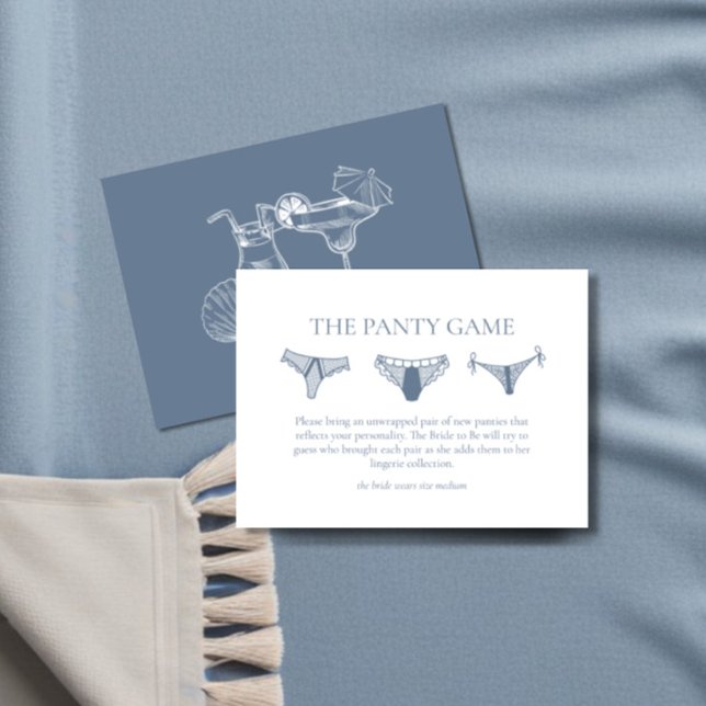 Last Toast Cocktail Bachelorette Party Panty Game Enclosure Card (Creator Uploaded)