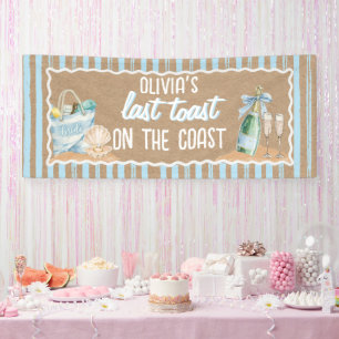 Last Toast, Kraft Colored Bridal Shower Banner