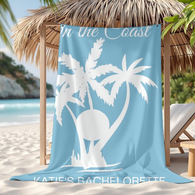 Last Toast On the coast Bachelorette  Beach Towel (Creator Uploaded)