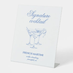 Last toast on the coast Bachelorette Cocktail Pedestal Sign