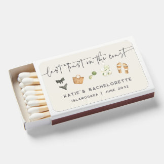 Last Toast on the Coast Bachelorette Matchboxes
