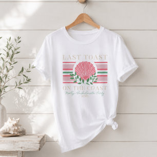 Last Toast on the Coast – Bachelorette Nautical T-Shirt