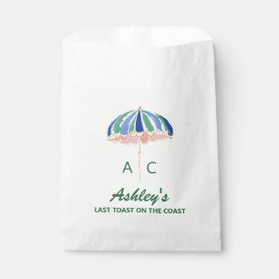 Last Toast on the Coast Bachelorette Party Favor Bag
