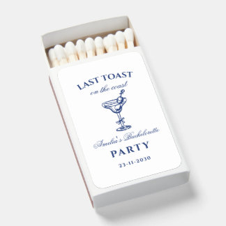 Last Toast on the Coast Bachelorette Party Matchboxes