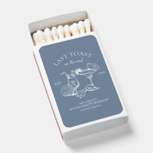 Last Toast On The Coast Bachelorette Party Matchboxes