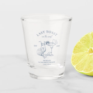 Last Toast On The Coast Bachelorette Party Shot Glass