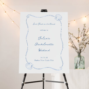 Last Toast on the Coast Bachelorette Party Welcome Foam Board