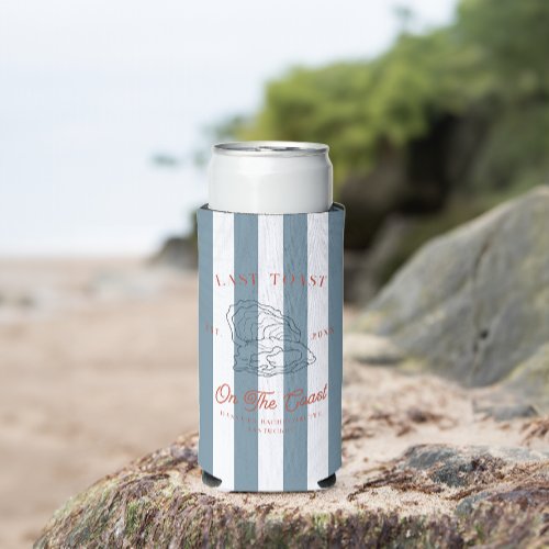 Last Toast on the Coast Bachelorette  Seltzer Can Cooler