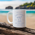 Last Toast on The Coast Bachelorette Weekend Coffee Mug<br><div class="desc">This design features trendy bold text,  beachy coastal vibes with hand drawn cocktails.</div>