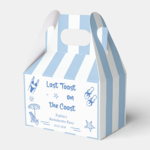 Last Toast On The Coast Bachelorette Weekend  Favor Boxes