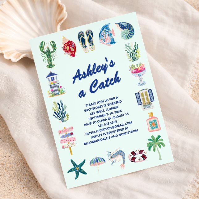 Last Toast on the Coast Bachelorette Weekend  Invitation (Creator Uploaded)