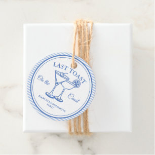 Last Toast on the Coast Bachelorette Weekend Party Favor Tags