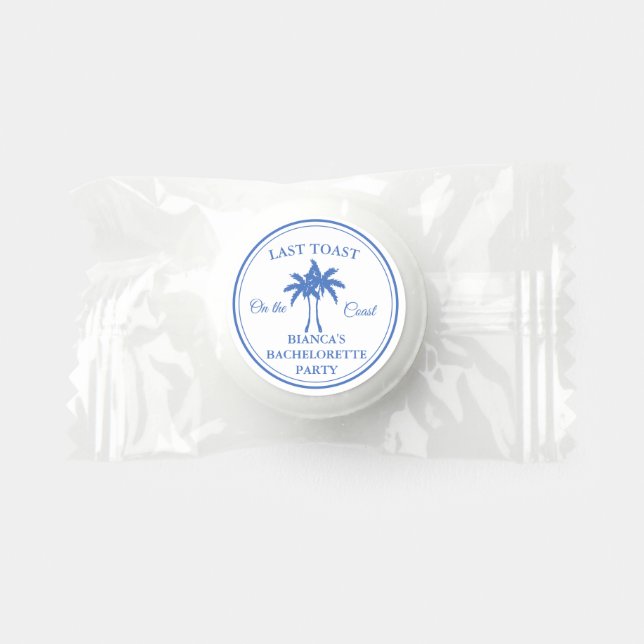 Last Toast on the Coast Bachelorette Weekend Party Life Saver® Mints (Front)