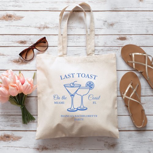 Last Toast on the Coast Bachelorette Weekend Party Tote Bag