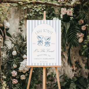 Last Toast On The Coast Beach Bachelorette  Foam Board