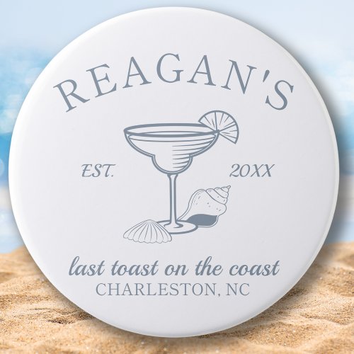 Last Toast on the Coast Beach Bachelorette Party Button