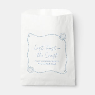 Last Toast on the Coast Beach Bachelorette Party Favor Bag