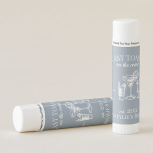 Last Toast On The Coast Beach Bachelorette Party Lip Balm