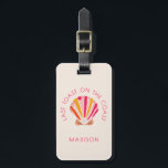 Last Toast On The Coast Beach Bachelorette Party  Luggage Tag<br><div class="desc">Send your crew off in style with our Last Toast On The Coast Beach Bachelorette Party Luggage Tag, the perfect accessory for your tropical girls’ getaway. Designed with a bold vibrant color palette, this fun and casual-chic tag features a playful hand-drawn seashell and customizable text to match your bachelorette theme....</div>