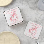 Last Toast On The Coast Beach Bachelorette Party Square Paper Coaster<br><div class="desc">Embrace the coastal allure with the "Last Toast On The Coast Beach Bachelorette Party Square Paper Coaster, " a delightful fusion of personalized luxury and beachside celebration. Imprinted with the whimsical phrase, "Last Toast On The Coast, " these square paper coasters are more than just functional; they are a stylish...</div>