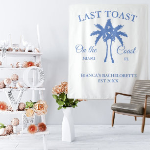 Last Toast on the coast Beach Bachelorette party Tapestry