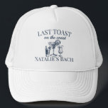 Last Toast On The Coast Beach Bachelorette Party Trucker Hat<br><div class="desc">Get ready for the ultimate Last Toast On The Coast Beach Bachelorette Party with our stylish Trucker Hat. Perfect for the cocktail social club vibe, this hat is a must-have accessory for your luxury bachelorette celebration. Featuring the phrase "Last Toast On The Coast, " it adds a touch of class...</div>