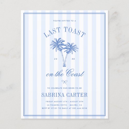 Last Toast On The Coast Budget Bachelorette