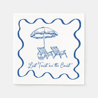 Last Toast on the Coast Cocktail Napkin