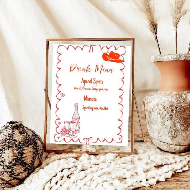 Last Toast On the Coast Drink Menu bachelorette Poster (Creator Uploaded)