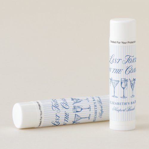 Last Toast on The Coast Elegant Hand Drawn Bows Lip Balm