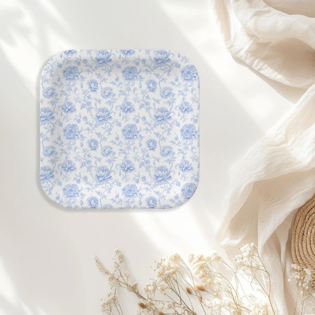 Last Toast on The Coast Floral Bachelorette Paper Plates (Creator Uploaded)