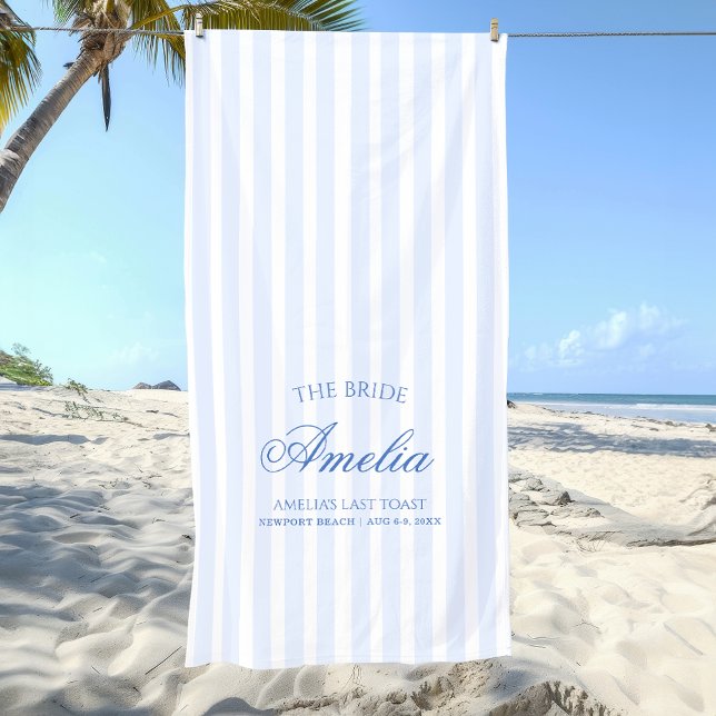 Last Toast on The Coast | The Bride Beach Towel (Creator Uploaded)