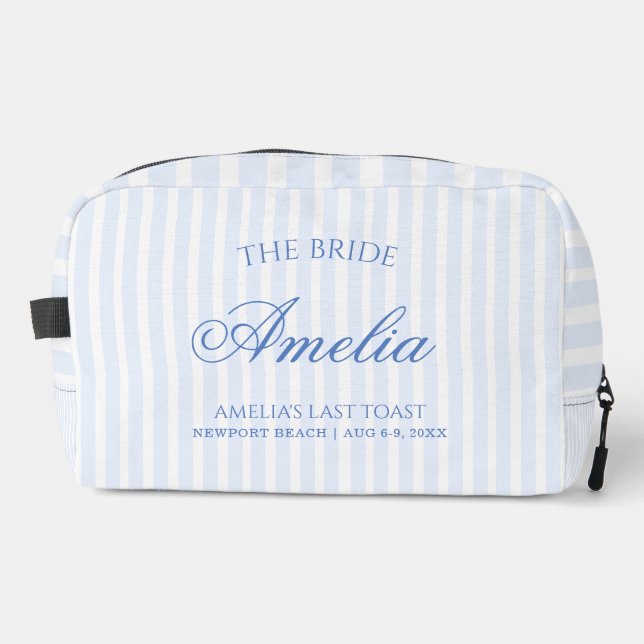 Last Toast on The Coast | The Bride Dopp Kit (Front)