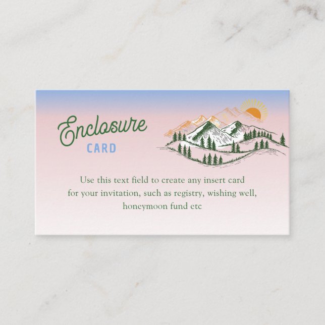 Last Toast On The Slope Skiing Winter BACH Weekend Enclosure Card (Front)