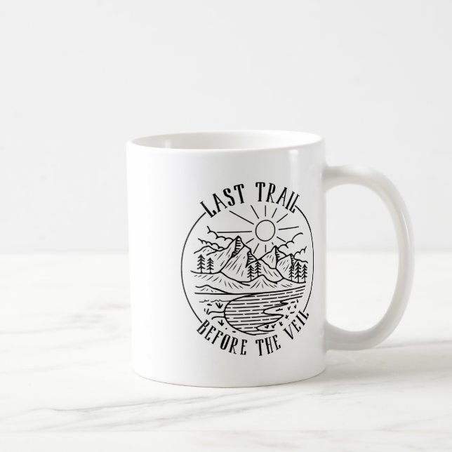 Last Trail Before The Veil Bachelorette Bridesmaid Coffee Mug (Right)