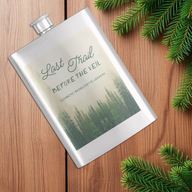 Last Trail Before The Veil Bachelorette Flask (Creator Uploaded)