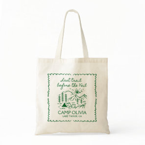 Last Trail Before The Veil Bachelorette Party Tote Bag
