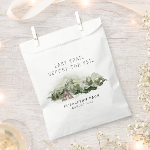 Last Trail Before The Veil Bachelorette Weekend Favor Bag