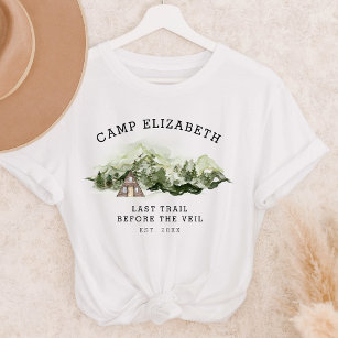 Last Trail Before The Veil Bachelorette Weekend T-Shirt